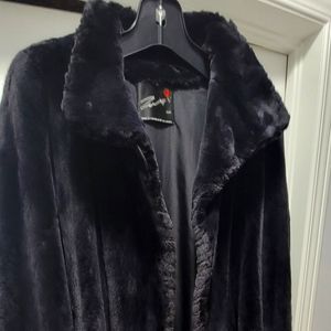 ** Sheared BEAVER Onyx Womens Coat **